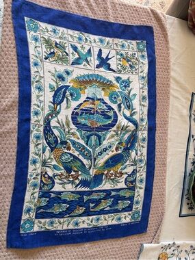 Vintage Ulster Weavers Blue Linen Kitchen Towel